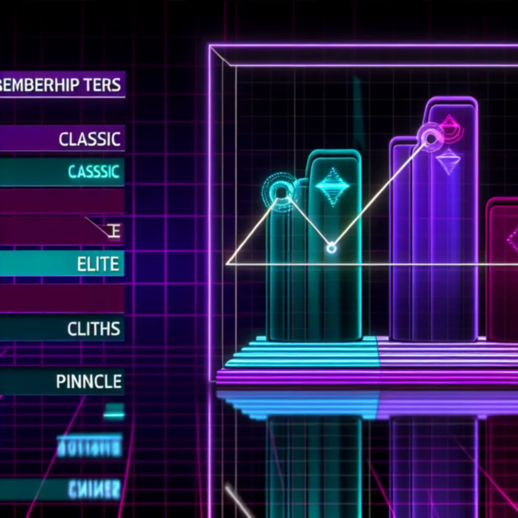 Wykres porównania korzyści: Classic, Elite, Pinnacle